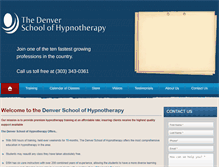 Tablet Screenshot of denverhypnoschool.com